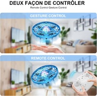 Kriogor Mini UFO Drón - 360° Forgás, LED, Infravörös Irányítás, Fiúknak és Lányoknak 2
