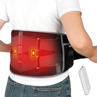 Comfytemp Vezeték Nélküli Derékfűtő Öv Vibrációs Masszázzsal - 155x20 cm, 3 Hőfokszint, 5000 mAh Akkumulátor, Állítható Feszesség, USB 1