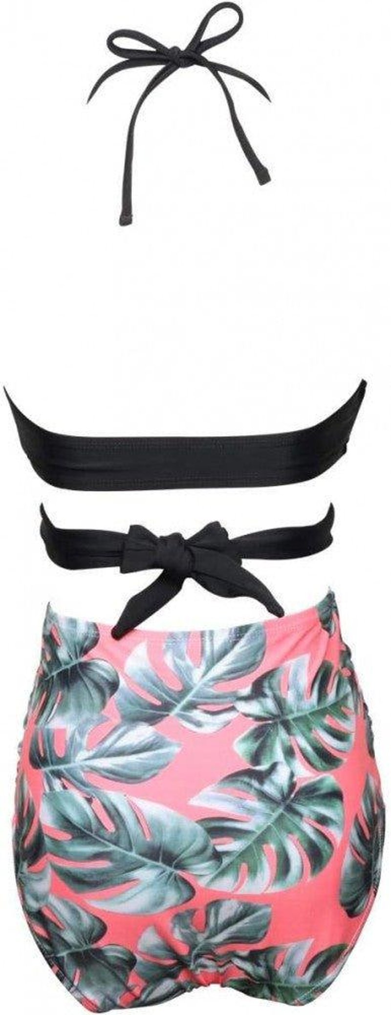 NC Szexi Magas Derekú Halter Tankini Bikini Szett Nőknek