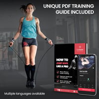 Profi Speed Rope ugrálókötél állítható acélkábellel és edzés e-könyvvel 6