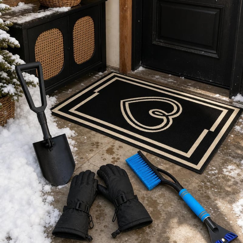 Zimný balík SnowGuard: rohož + lopata + škrabka + rukavice