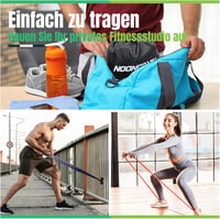 nooncrazy Ellenállásos Szalagok Ajtóhorgony és Fogantyúkkal Edzéshez - Multi-coloured 7