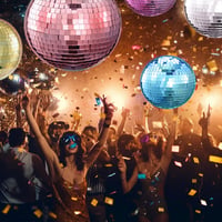 Mirror Disco Ball 20 cm Halvány Rózsaszín Tükörgömb Partikra, DJ Eseményekre és Klubokba 8