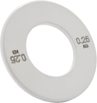 Fehér POOSR mini súlytárcsa 0,25 kg - Pontos erőnlét edzéshez 1