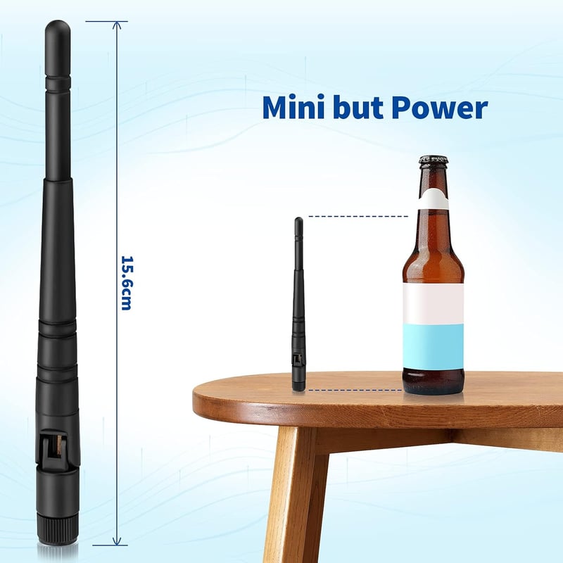 Eightwood 2.4GHz WLAN Antenna 5dBi - Dönthető és Forgatható RP-SMA WiFi Antenna 2db - Router, Bluetooth, ZigBee, PCI Kártya Kompatibilis