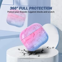 Apple AirPods 3 Márványmintás Szilikon Tok - Színes Védőburkolat 2