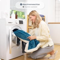 Yorbay XXL Elektromos Takaró - 10 Hőfokozat, Időzítő, Túlmelegedés Elleni Védelem, Szürke-Kék 8