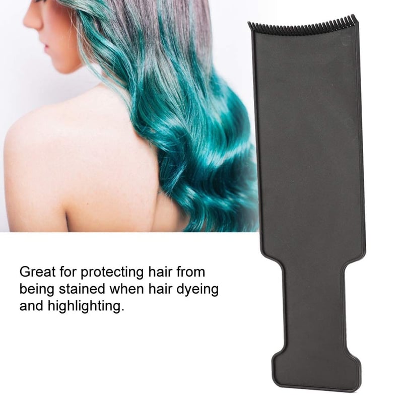 Yosoo Health Gear Balayage Festőlap Fogazattal - Professzionális Hajfestő Eszköz Melírhoz, Otthoni és Szalonhasználatra (Közepes, Fekete)