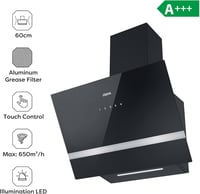 CIARRA CBCB6736H 60cm-es fali páraelszívó, 650 m³/h, rozsdamentes acél, LED 2
