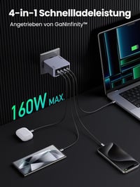 UGREEN Nexode Pro 160W GaN USB-C Töltő - 4 Portos Gyorstöltő MacBook, iPhone, iPad, Galaxy Készülékekhez, PD3.1 Támogatással

AI: I've creat 2