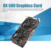 AMD RX 580 8GB GDDR5 Gamer Videokártya, 2 Ventilátoros, 8K Támogatással 2