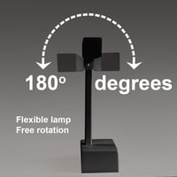Klighten 80 cm LED Tükör Világítás 24W - Fekete Alumínium Fürdőszobai Lámpa 5500K Semleges Fehér Fénnyel, IP44 Védelemmel, 2450lm, Forgatható,  7