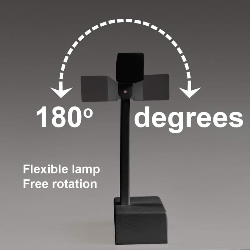 Klighten 80 cm LED Tükör Világítás 24W - Fekete Alumínium Fürdőszobai Lámpa 5500K Semleges Fehér Fénnyel, IP44 Védelemmel, 2450lm, Forgatható, 