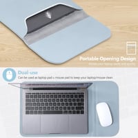MacBook Pro 14 és 13,3" laptopokhoz vízálló HYZUO táska - halványkék 5