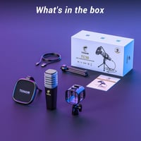 TONOR RGB USB Gamer Mikrofon Szett Állvánnyal - PC, PS4, PS5 Kompatibilis 8