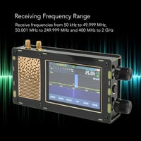 Yunseity Malahit SDR Vevőkészülék 50kHz-2GHz, 3.5" IPS Érintőképernyővel, AM SSB NFM WFM CW Rövidhullámú Rádió, Kettős Antenna Bemenettel 2