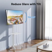 BONTEC Mobil TV Állvány Kerekekkel 23-60" Képernyőkhöz - Állítható Magasságú, Hordozható TV Kocsi Tálcával, 40kg Teherbírás, VESA 400x400mm, 4