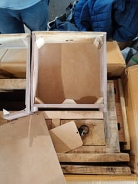 Măsuță de cafea vidaXL din lemn masiv de mango 70x70x40 cm - Sertare deteriorate, stare incompletă (stare: vezi a 2-a imagine) 3