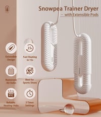 Snowpea elektromos cipőszárító és szagtalanító, EU csatlakozóval - automatikus kikapcsolás 2