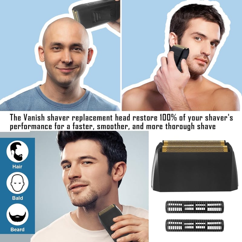 Wahl 5 Star Series Vanish borotva pótfej, 2 db-os fekete szett, kompatibilis 8173-700 modellhez