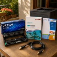 Tlačový balík pre fakturáciu: 1x valec + 500x papier A4 + 2400x etikety + 3m USB kábel 1