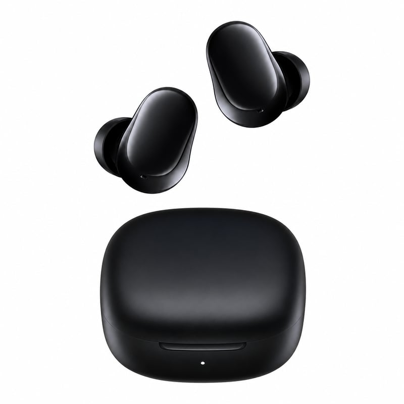 Bezdrôtové slúchadlá Xiaomi Redmi Buds 6 Play, čierne, 36-hodinová výdrž batérie, AI — bez nabíjacieho kábla (stav: pozri 2. obrázok)