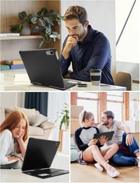 FOGARI iPad 10. Generációs Billentyűzetes Tok - Multi-Touch Trackpaddal, 7 Színű Háttérvilágítással, 10.9" Kompatibilis, QWERTZ Kiosztás, Fe 8