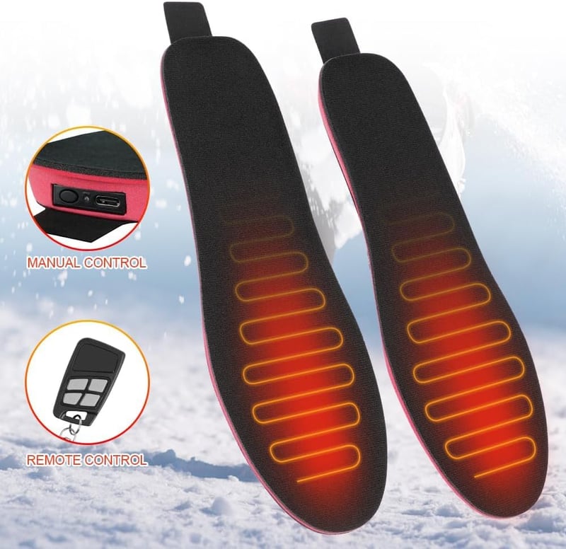 Flintronic Fűthető Talpbetét Távirányítóval - 41-46 Méret, USB Kábellel, 10 Órás Üzemidő, Mosható, Szabható - Vadászathoz, Túrázáshoz, Síelé