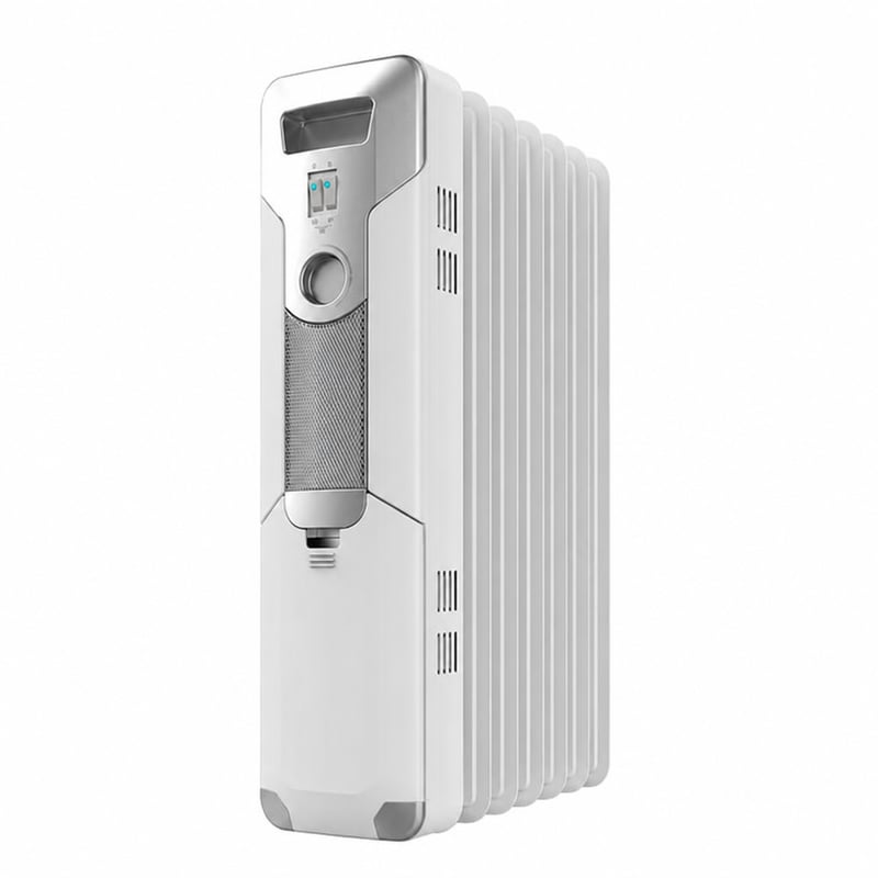 Olejový radiátor Cecotec ReadyWarm 7000 Space 1500W so 7 rebrami — 4 kolieska nie sú súčasťou balenia (stav: pozri 2. obrázok)