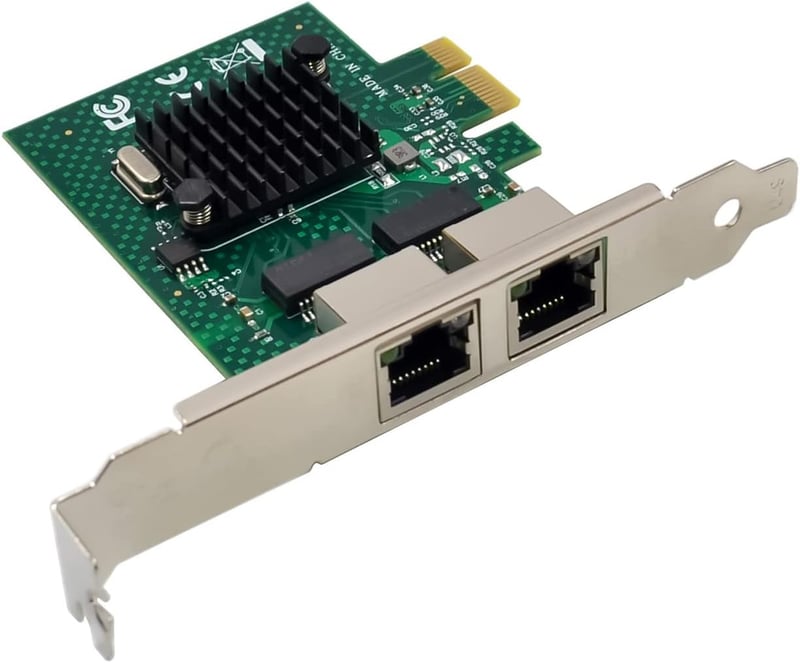 Dual-Port Gigabit Ethernet PCIe hálózati kártya BCM5720 chippel, Windows és Linux szerverekhez