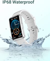 HUAKUA Okosóra Lépésszámlálóval - Nagy Kijelzős, Vízálló Fitnesz Tracker, App Nélkül 6