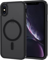 iPhone X/XS MagSafe-kompatibilis matt fekete védőtok - XTCASE 1