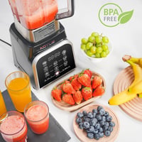 KOTLIE BS-0212 Turmixgép 2000W - 2 Literes BPA-mentes Smoothie Készítő 8 Intelligens Programmal, 6 Rozsdamentes Acél Pengével, Érintőképerny 5