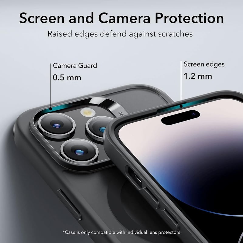 iPhone 14 Pro MagSafe kompatibilis ESR védőtok - Katonai fokozatú, matt fekete
