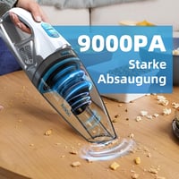 Anktel 9000Pa LED-es akkus kézi porszívó, száraz-nedves, HEPA szűrős - PowerClean 2400 2