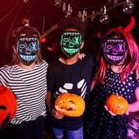 LED-es Halloween Purge maszk, 3 világítási móddal 4