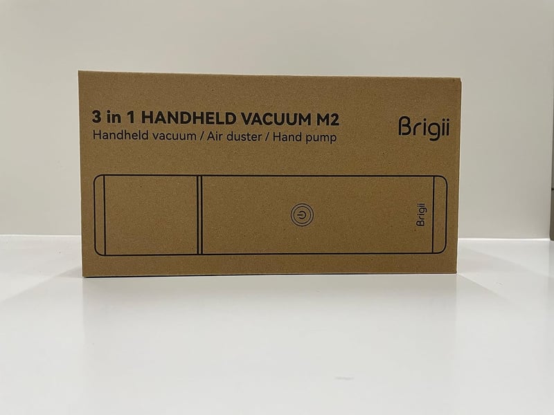 Brigii 3 az 1-ben akkus kézi porszívó, autó- és hamuszívó, légpumpa - USB-C töltés