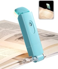 DEWENWILS Olvasólámpa Csipesszel - USB Tölthető Könyvlámpa 2 Fényerőszinttel, Meleg Fehér Fény, Állítható, Könnyű Hordozható Olvasófény Gyer 1