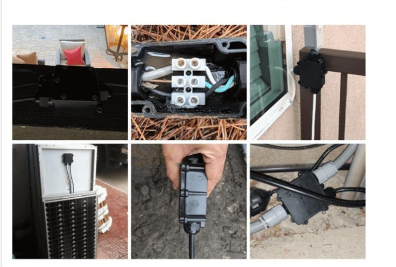 GXMRHWY IP68 Vízálló Y-alakú Kábelcsatlakozó Doboz Készlet 5-9mm