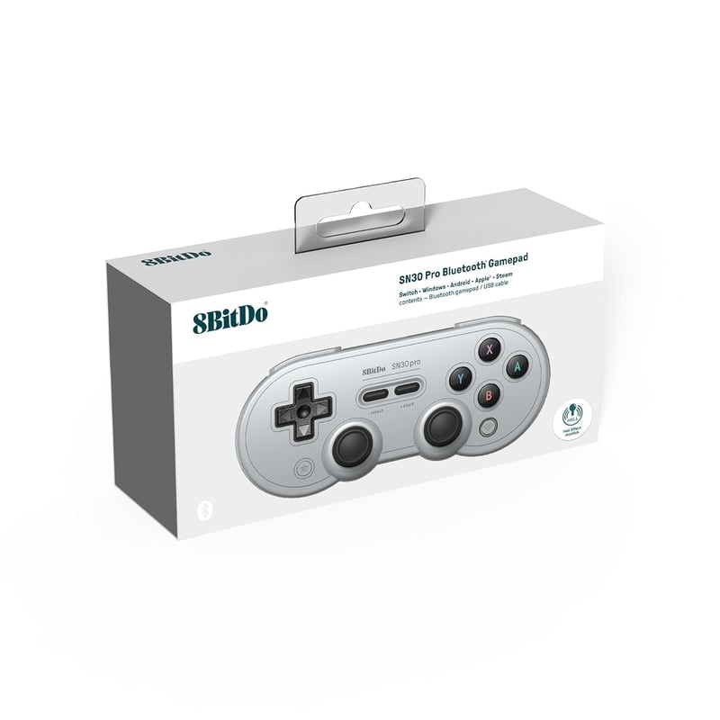8bitdo SN30 PRO Bluetooth Játékvezérlő - Hall-Effekt Joystick, Vezeték Nélküli Gamepad Switch, PC, Android, macOS, Steam, Raspberry Pi Kompa