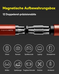 HOTO 24 az 1-ben Precíziós Csavarhúzó Készlet, Mágneses Bitekkel, Telefonhoz, Laptophoz, Szemüveghez, Órához - Kompakt Alumínium Kivitel, Pi 3