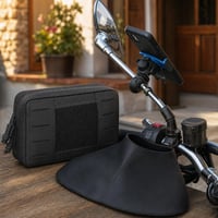 Moto paket za slobodu: 1x MOLLE torbica + 1x neoprenska zaštita za vrat + 1x nosač mobitela za retrovizor 1