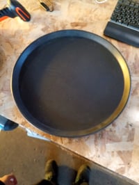 Set 2 tăvi de servire Relaxdays, rotund Ø 40 cm, suprafață antiderapantă, tavă de bar pentru HORECA, negru 3