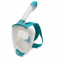 Cressi Java teljes arcot fedő snorkeling maszk S/M méret átlátszó/akvámarinkék — vízköves, kissé koszos (állapot: lásd a 2. képet) 1