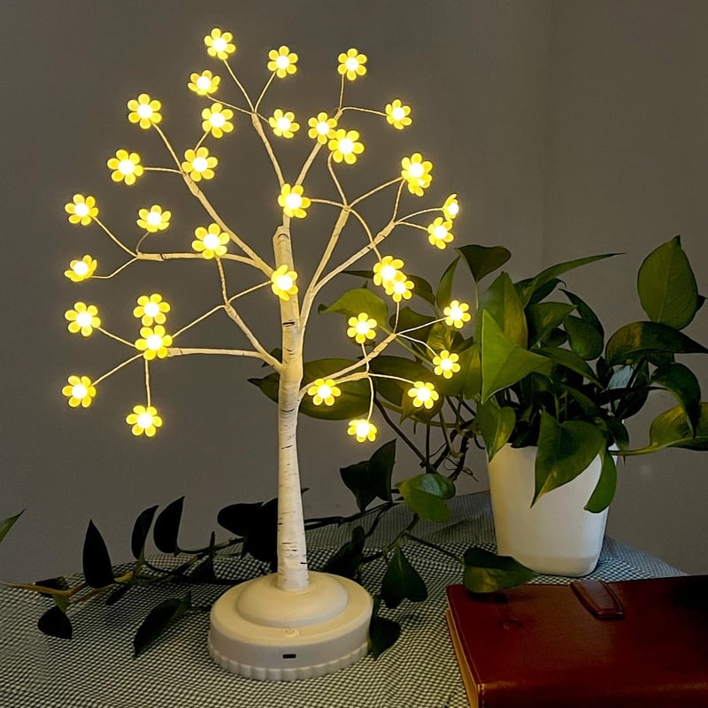 da LIGHT LED Ágfény Meleg Fehér USB/Akkus Távirányítóval Dimmer Timer 8 Mód - Yellowish