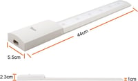 da LIGHT LED Alulvilágítás Kapcsolóval 230V Meleg Fehér Szekrény Lámpa 500lm 7