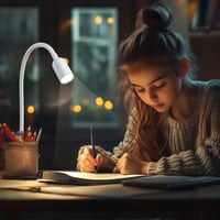 da LIGHT LED Asztali Lámpa Csipeszes Fehér, 3 Színhőmérséklet, Dimmer, USB - White 6
