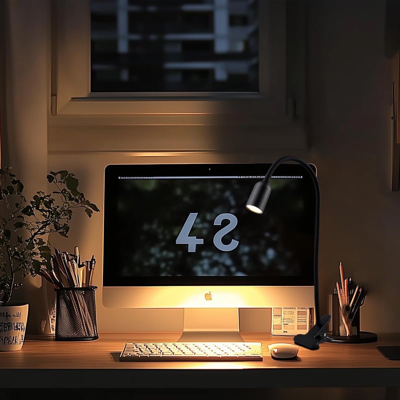 da LIGHT LED Asztali Lámpa Csiptetős, 3 Színhőmérséklet Dimmelhető USB Olvasólámpa