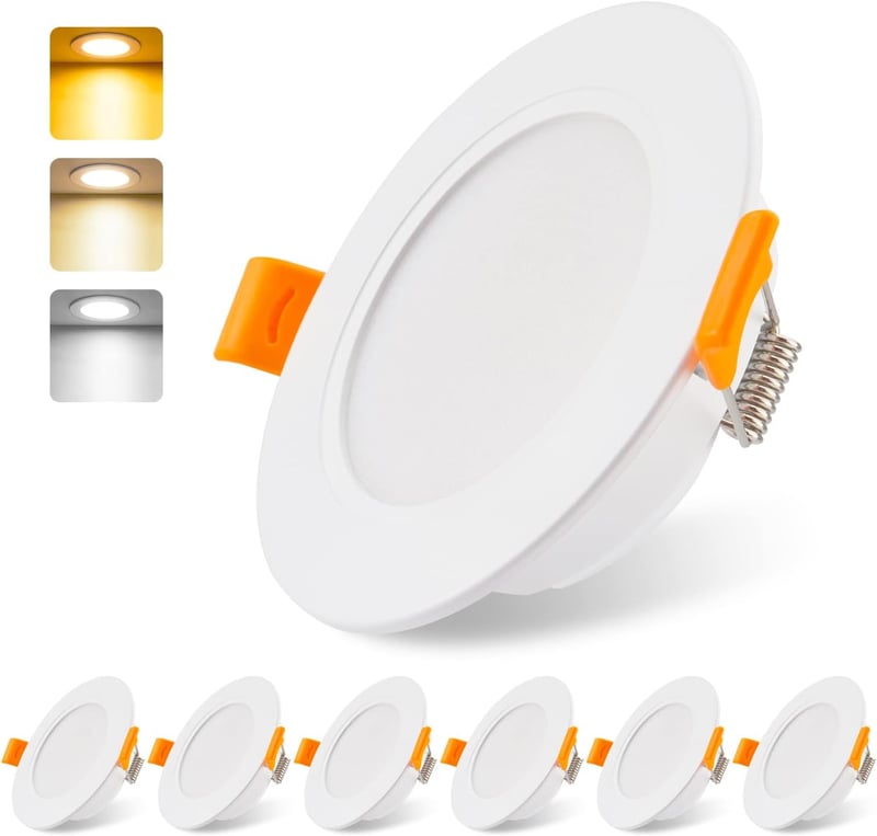 da LIGHT LED Beépíthető Spotlámpa 230V 6db IP54 5W 500lm Fürdőszoba Mennyezeti Lámpa 3000-6000K
