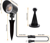 da LIGHT LED fali spotlámpa 6W 600 lm meleg fehér 3000K 230V - 3000 K With Switch 2